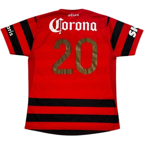 Atlas FC Red Black Striped 2000’s Vintage Home Jersey - Picture 2 of 4